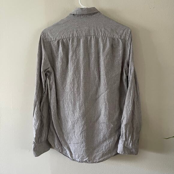 J. Crew Baird McNutt Irish Linen Mens Casual Button-Down Shirt Small - Flawed - Picture 2 of 12